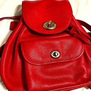 Coach Leather Backpack